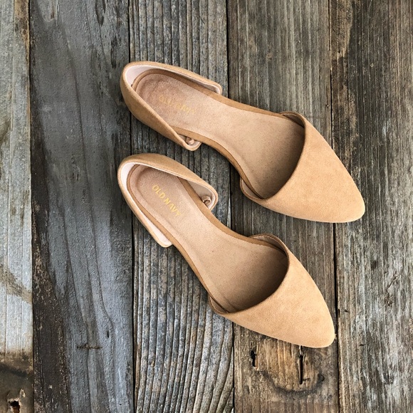 Old Navy Shoes - Old Navy Faux Suede D’Orsay Flats